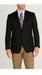 Winter Fabric Men'S Black Cashmere Blend Sportcoat