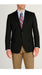 Winter Fabric Men'S Black Cashmere Blend Sportcoat