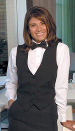 Women's Tuxedo Vest 4 Buttons - Black