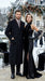 Men’s Black Six Button Fully Lined Overcoat, Long Winter Topcoat for Formal Business Wear