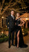 Men’s Black Double Breasted Wool Suit with Gold Buttons, Designer Formal Wedding Business Suit Set