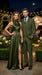 Men’s Olive Vested Suit, Classic Fit 3 Piece Flat Front Formal Wedding Business Suit Set