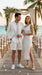 Men’s White Seersucker Suit with Shorts, Summer Wedding Beach Casual Mini Pinstripe Suit Set