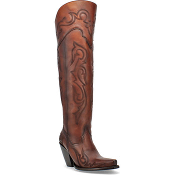 Dan Post Women’s Seductress Chestnut 20 Snip Toe Zipper Boot - Image 4