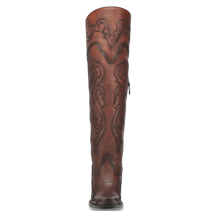 Dan Post Women’s Seductress Chestnut 20 Snip Toe Zipper Boot