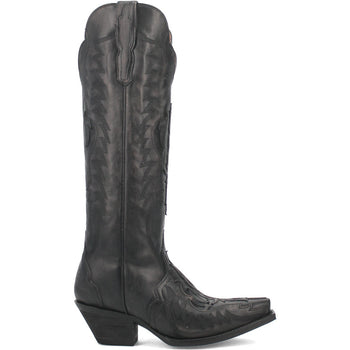 Dan Post Women’s Hallie Black 15 Snip Toe Medium Cowboy Boot - Image 3