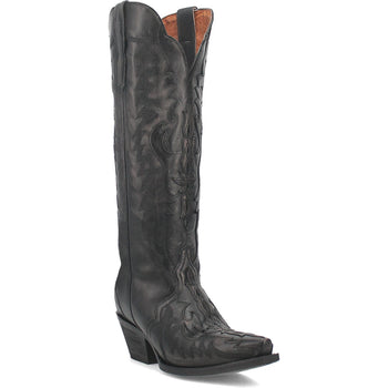 Dan Post Women’s Hallie Black 15 Snip Toe Medium Cowboy Boot - Image 4