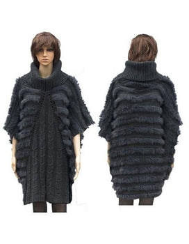Fur Grey Fully Insulated Genuine Rabbit Coat
