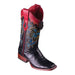 Women's Los Altos Black Caiman Belly Boots by Alligator Warehouse