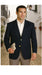 Wool And Silk Blazer With Brass Buttons Side Vents Black