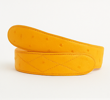 Cinto De Avestruz - Cinto Vaquero Buttercup Genuine Ostrich Zigzag