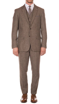 1920's Men's Clothing - Tweed Suit - Herringbone 1920s Mens Suit  - Vintage Brown Suit - Image 2