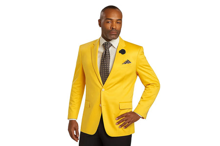 Men'S Colorful Yellow 2 Button Cheap Priced Designer Fashion Dress Casual Blazer On Sale Blazer