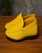 Men's Yellow Suede Loafers – Casual Slip-On Moccasin Driving Shoes