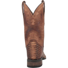 Dan Post KA Faux Python Print Square Toe Leather Boot