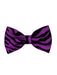 Men's Zebra Print Design Purple and Black Bowties-Men's Neck Ties - Mens Dress Tie - Trendy Mens Ties