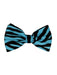 Men's Zebra Printed Design Blue and Black Bowties-Men's Neck Ties - Mens Dress Tie - Trendy Mens Ties