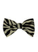 Men's Zebra Printed Design Bowties Grey and Black-Men's Neck Ties - Mens Dress Tie - Trendy Mens Ties