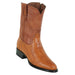 Los Altos Men's Cognac Teju Lizard Zipper Roper Boots