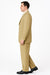 Luxury Beige Pinstripe 3-Piece Suit – Italian Inspired Formalwear