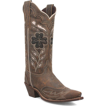 Laredo Zuri Brown Leather Snip Toe Women Boots - Image 2