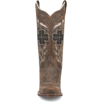 Laredo Zuri Brown Leather Snip Toe Women Boots - Image 3