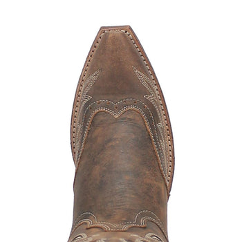 Laredo Zuri Brown Leather Snip Toe Women Boots - Image 5