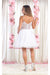 Quince Dama Dresses - Short Quinceanera Dresses in Color Ivory