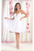 Quince Dama Dresses - Short Quinceanera Dresses in Color Ivory