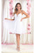 Quince Dama Dresses - Short Quinceanera Dresses in Color Ivory