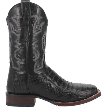 Dan Post Cowboy Certified Kingsly Caiman Square Toe Black Boot - Image 6