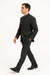 Men's Suit Mandarin Collar Black Pinstripe 5 Button Chinese Nehru Banded Collar Style Three Piece Low Priced Fashion Outfits Suits