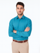 Affordable Clearance Cheap Mens Dress Shirt Sale Online Trendy - Slim Fit - Teal Color Men's Dress Shirt