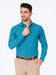 Affordable Clearance Cheap Mens Dress Shirt Sale Online Trendy - Slim Fit - Teal Color Men's Dress Shirt