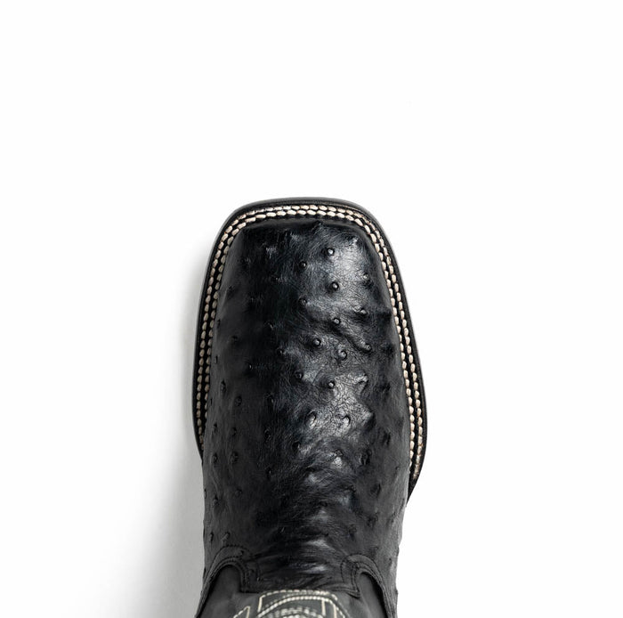 Marco Di Milano Alabama Black Ostrich Quill Square Toe Cowboy Boots - Image 5