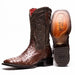 Marco Di Milano Alabama Kango Tabac Ostrich Quill Square Toe Cowboy Boots