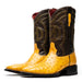 Marco Di Milano Alabama Buttercup Ostrich Quill Square Toe Cowboy Boots