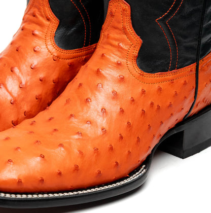 Marco Di Milano "Alabama" Orange Leather Loafers
