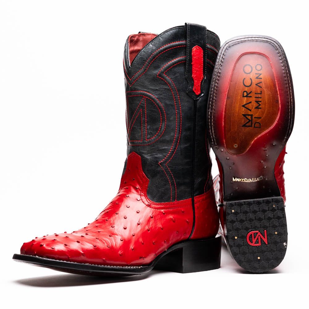 Marco Di Milano Alabama Red Leather Loafers