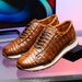 Marco Di Milano Alonzo Bay Apache Genuine Caiman Crocodile Casual Sneakers