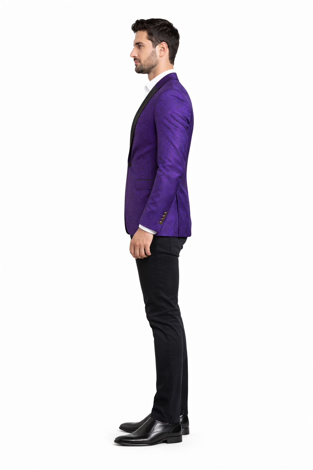 Alberto Nardoni Brand Men'S Cheap Priced Designer Fashion Dress Casual Blazer On Sale Paisley Purple Blazer ~ Sport Coat Jacket(Wholesale) - Image 7