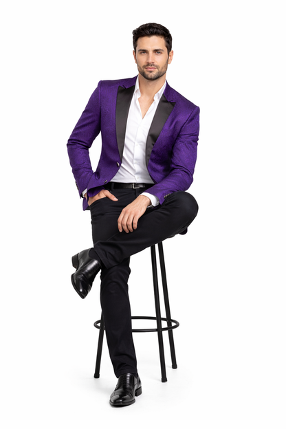 Alberto Nardoni Brand Men'S Cheap Priced Designer Fashion Dress Casual Blazer On Sale Paisley Purple Blazer ~ Sport Coat Jacket(Wholesale) - Image 5