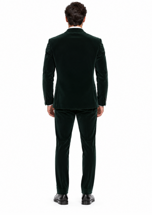 Alberto Nardoni Brand Men'S Olive Green Velvet Men'S Blazer Jacket