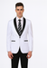 Alberto Nardoni Brand Men'S White Slim Fit One Button Shawl Lapel Stylish Casual Coat Blazer