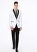 Alberto Nardoni Brand Men'S White Slim Fit One Button Shawl Lapel Stylish Casual Coat Blazer