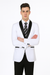 Alberto Nardoni Brand Men'S White Slim Fit One Button Shawl Lapel Stylish Casual Coat Blazer