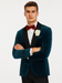 Alberto Narodni Dark Teal Blue Velvet Fabric Dinner Jacket (Greenish Blue) Fashion Tuxedo For Men