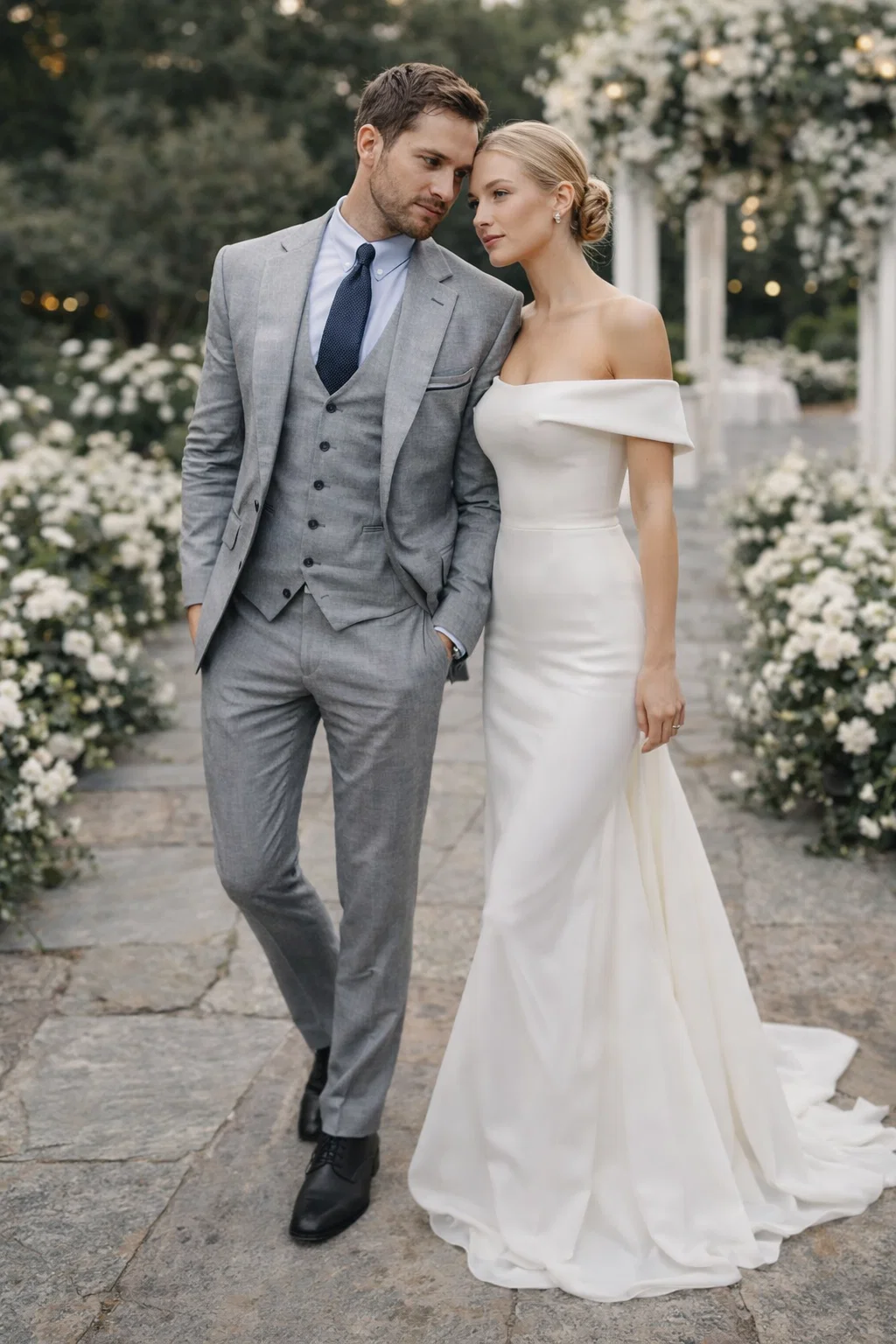 Alberto Narodni Summer Wedding Linen Vest & Pants Vested 3 Piece Suit 2 button Suit Light - Mens Linen Suit - Image 8