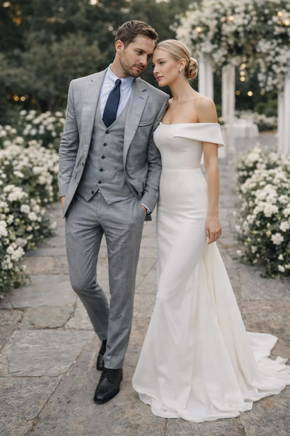 Alberto Narodni Summer Wedding Linen Vest & Pants Vested 3 Piece Suit 2 button Suit Light - Mens Linen Suit - Image 8