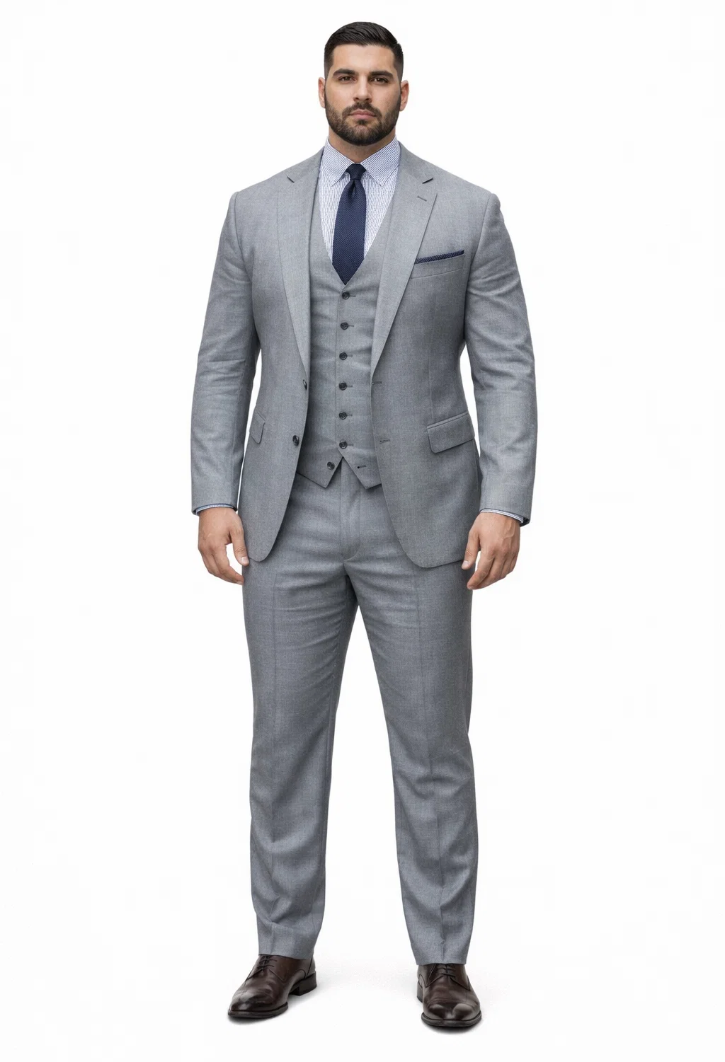 Alberto Narodni Summer Wedding Linen Vest & Pants Vested 3 Piece Suit 2 button Suit Light - Mens Linen Suit - Image 6